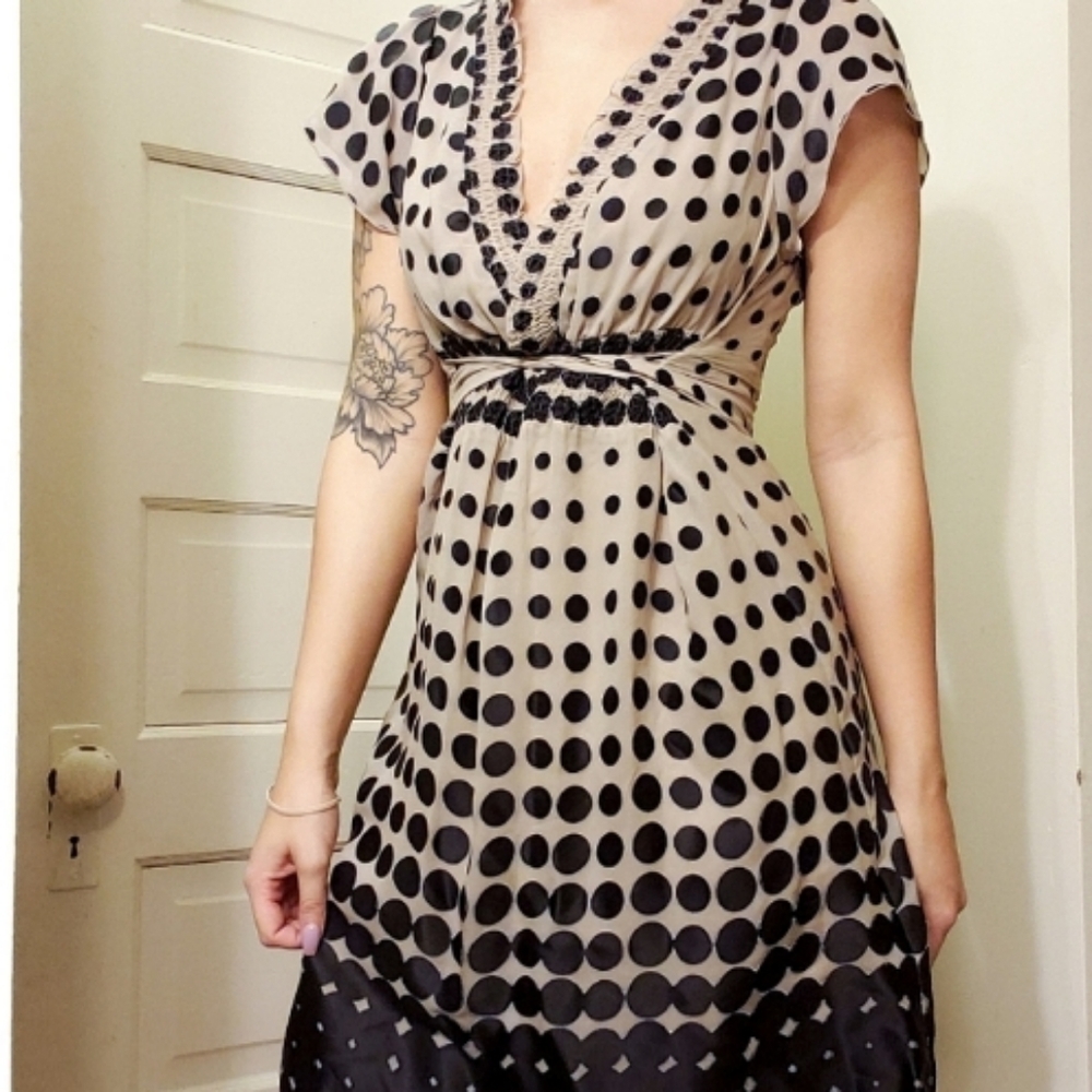 BCBGMAXAZRIA Dot Dress